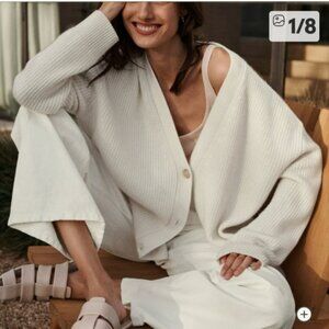 Jenni Kayne Cocoon 100% Cashmere Oversized Cardigan Sweater sz S